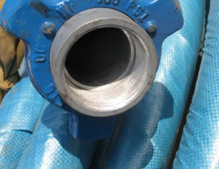 The detailed structure of rotary drilling hose end.